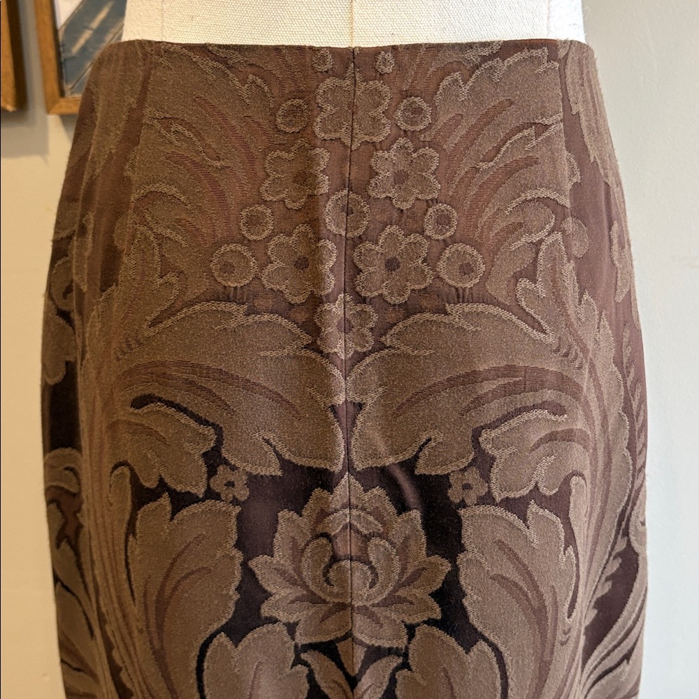 Ralph Lauren Black Label Baroque Jacquard Long Mermaid Flared Skirt size 2 - Picture 6 of 10